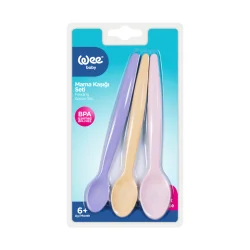 WEE BABY SET DE 3 CUILLÈRES EN PLASTIQUE